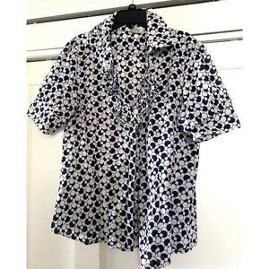Ninety shirt short  sleeve woman's size L